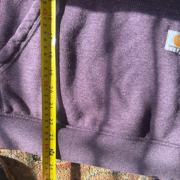 Carhartt Women's Dark Purple Hoodie - Picture 8 of 10